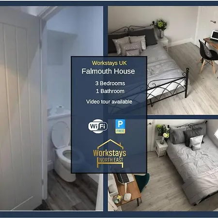 Falmouth House 3 Bedrooms 5 Beds Workstays Uk 펜션 미들즈브러